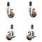 Service Caster 3 Inch 316SS High Temp Glass Filled Nylon 1-1/4 Inch Stem Caster Brake SCC, 2PK SCC-SS316EX20S314-GFNSHT-2-TLB-2-114 - alternate 1